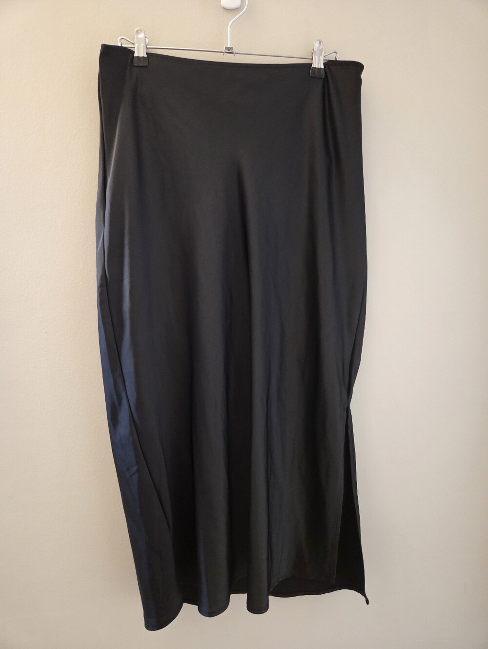 Old Navy Black Maxi Slip Skirt